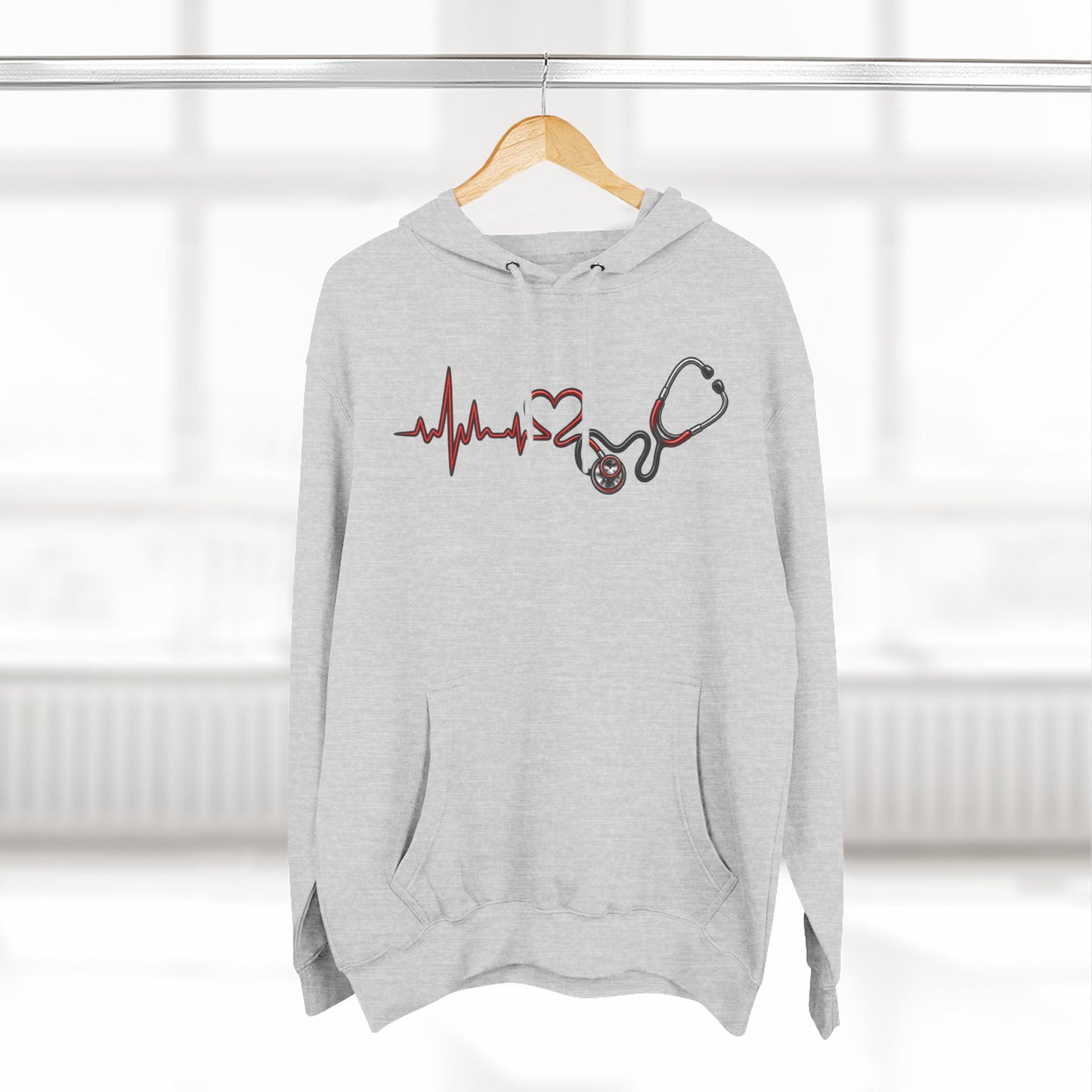 Heartbeat Stethoscope Hoodie