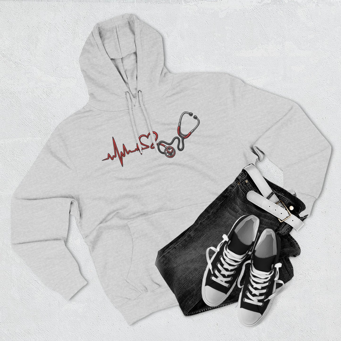 Heartbeat Stethoscope Hoodie