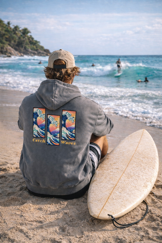 Premium Catch Waves Oversize Hoodie